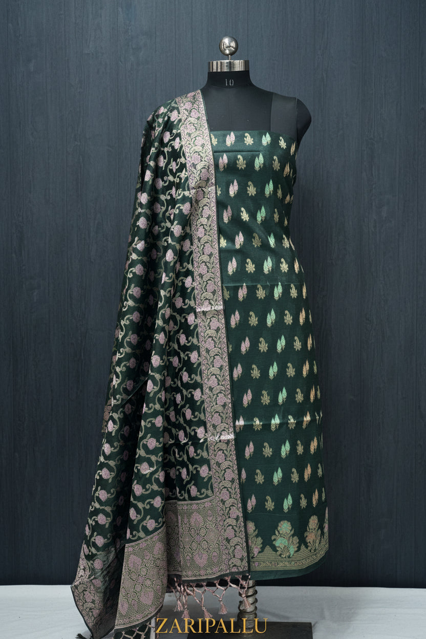 VLS 509 — Banarasi 3-Piece Dress Material ✨