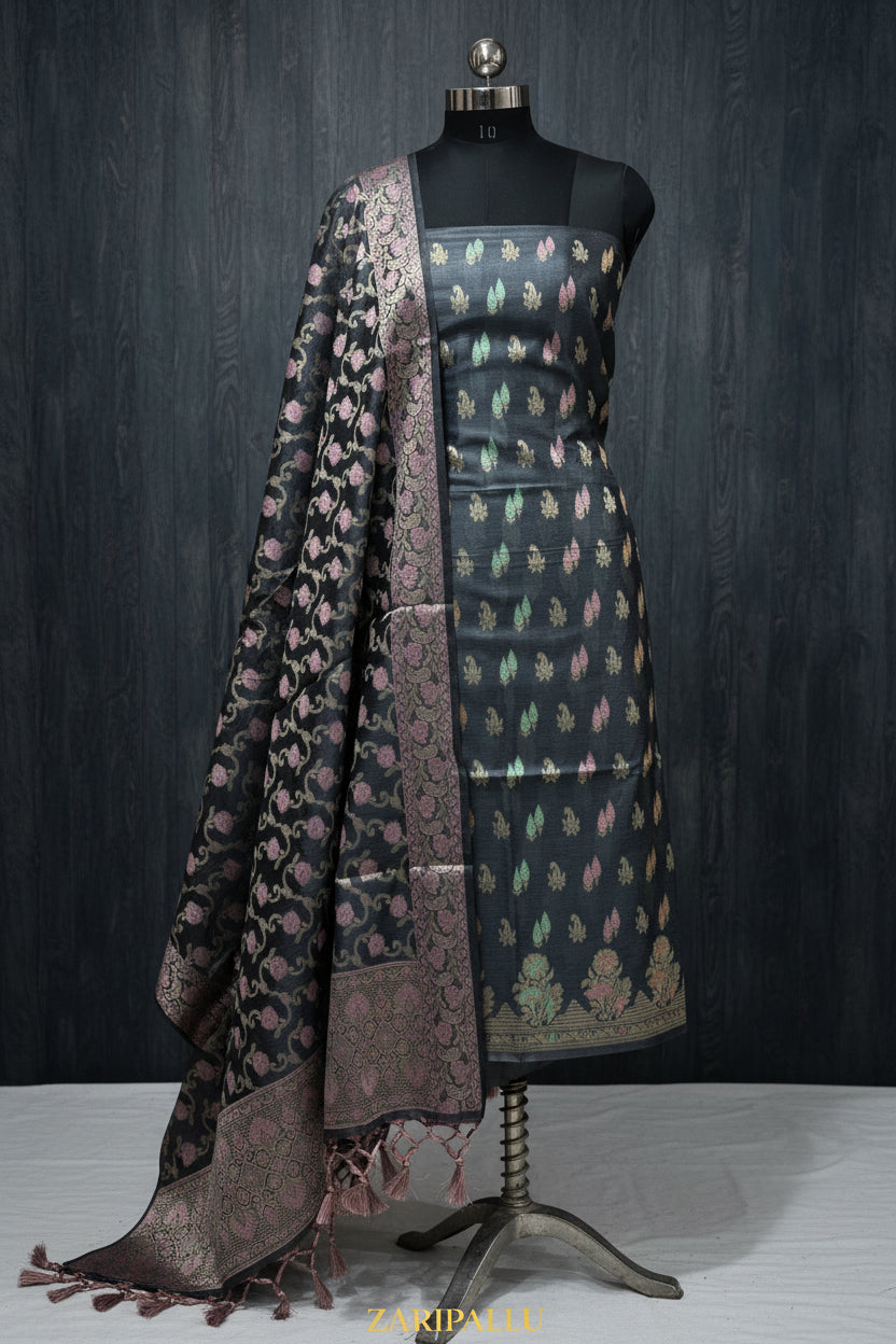 VLS 509 — Banarasi 3-Piece Dress Material ✨