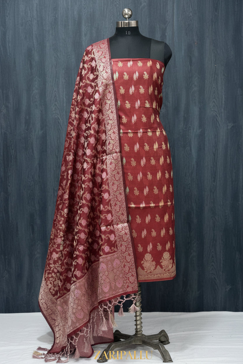 VLS 509 — Banarasi 3-Piece Dress Material ✨