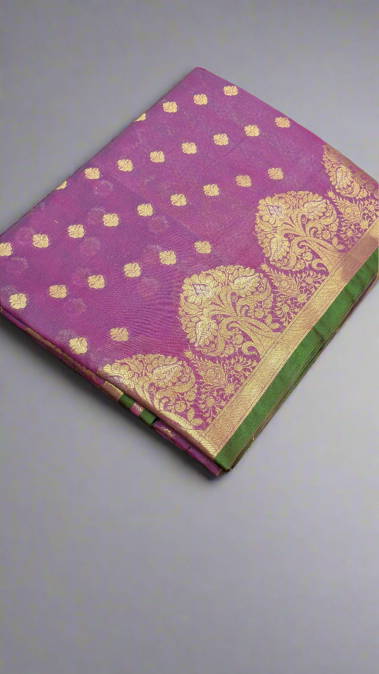 VLS-357 – Premium Resham Katan Booti Banarasi Saree