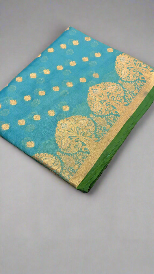 VLS-357 – Premium Resham Katan Booti Banarasi Saree
