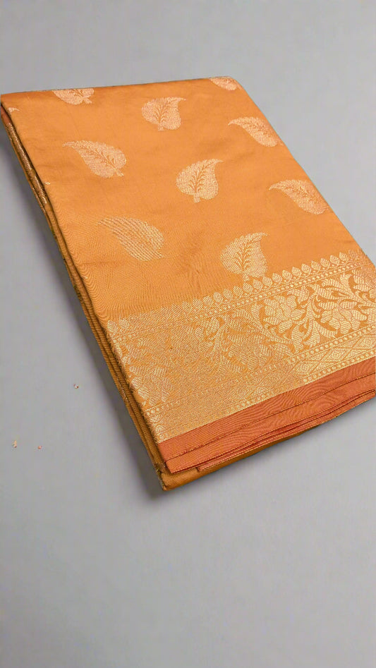 VLS-354 Banarasi Katan Soft Silk Saree with Rich Pallu & Brocade Blouse – 3 Elegant Colors