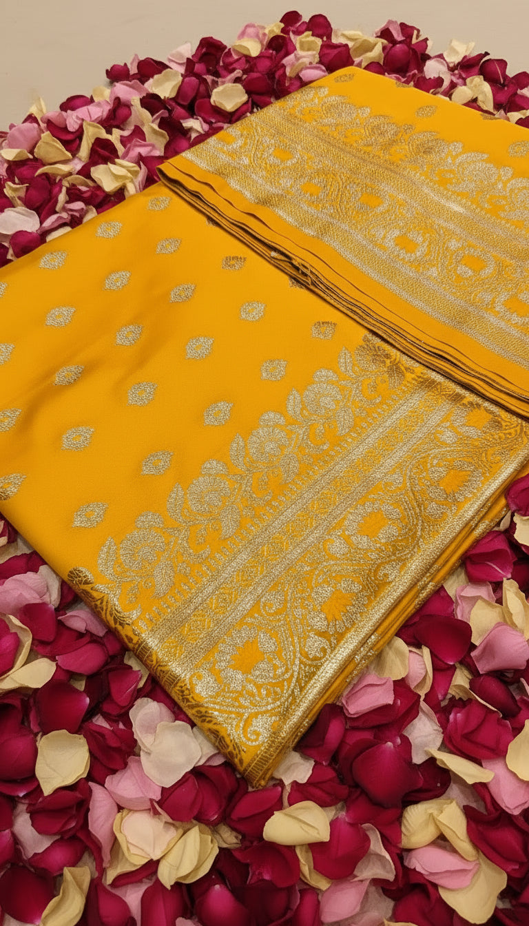 Banarasi Handloom Mashru Katan Silk Saree ✨: VLS 438