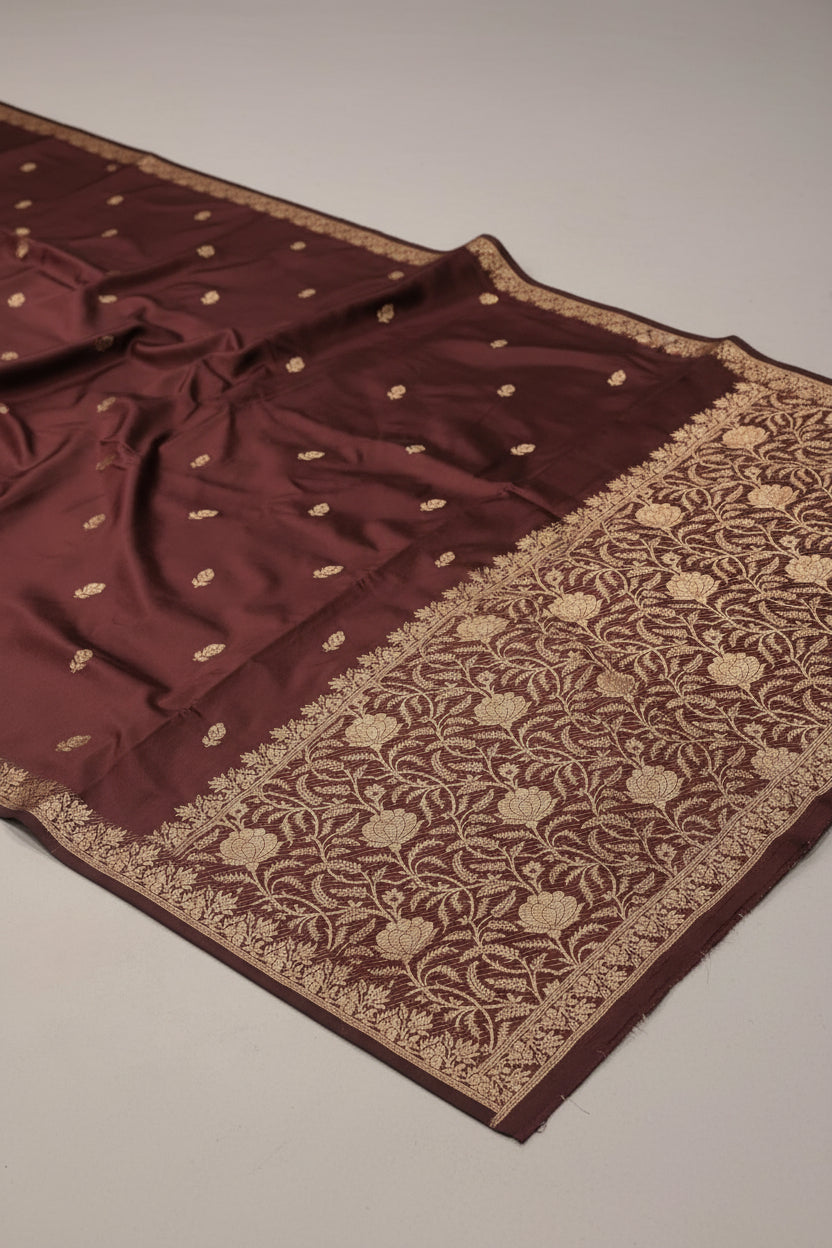 VLS 490 – Soft Katan Silk Saree Iktara motifs all over