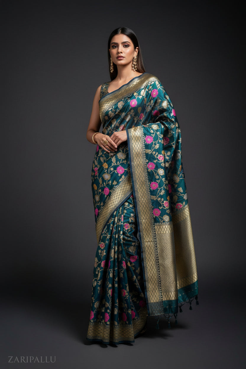 ✨ VLS-498 | Banarasi Mashru Katan Silk Saree
