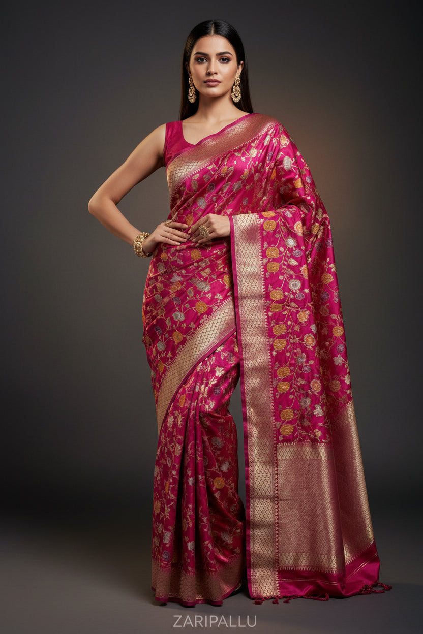✨ VLS-498 | Banarasi Mashru Katan Silk Saree