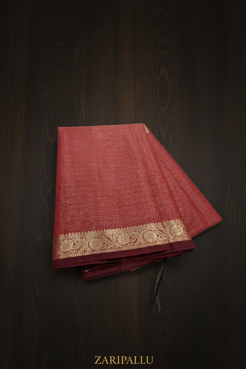 VLS 505 – Premium Banarasi Mulberry Tissue Cotton Saree