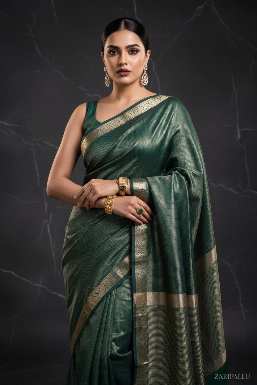 VLS 505 – Premium Banarasi Mulberry Tissue Cotton Saree