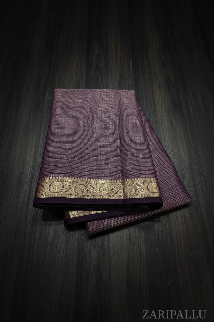 VLS 505 – Premium Banarasi Mulberry Tissue Cotton Saree
