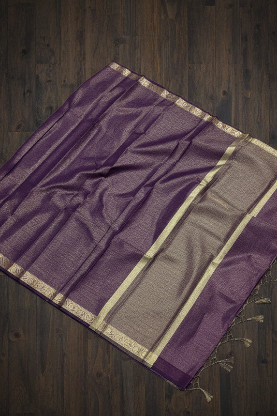 VLS 505 – Premium Banarasi Mulberry Tissue Cotton Saree