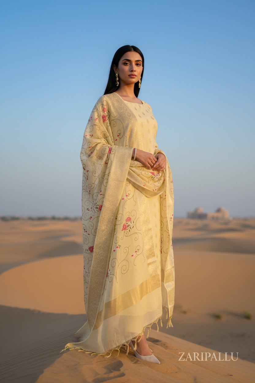 VLS 507 – Premium Banarasi 3-Piece Dress Material