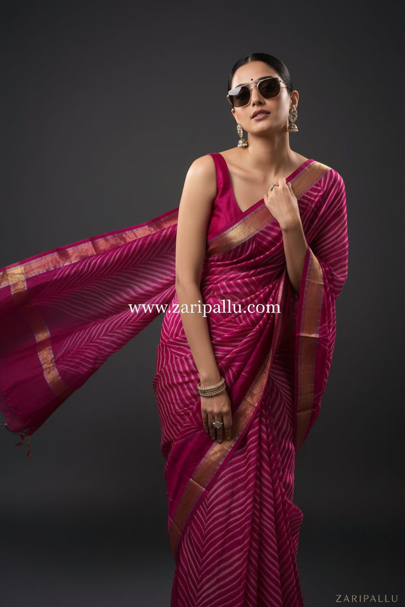 VLS 510 – Pure Organza Arshi Crush Dye Saree ✨