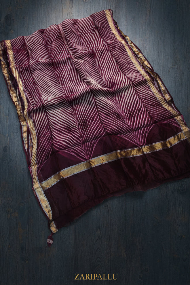 VLS 510 – Pure Organza Arshi Crush Dye Saree ✨