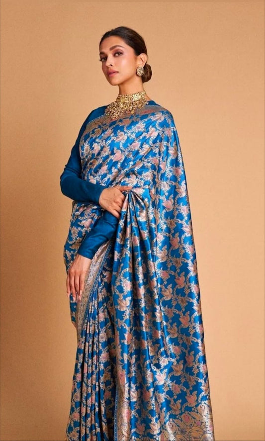 ✨ VLS 465 – Double Katan Very Soft Saree Deepika Padukone Inspired Timeless Elegance
