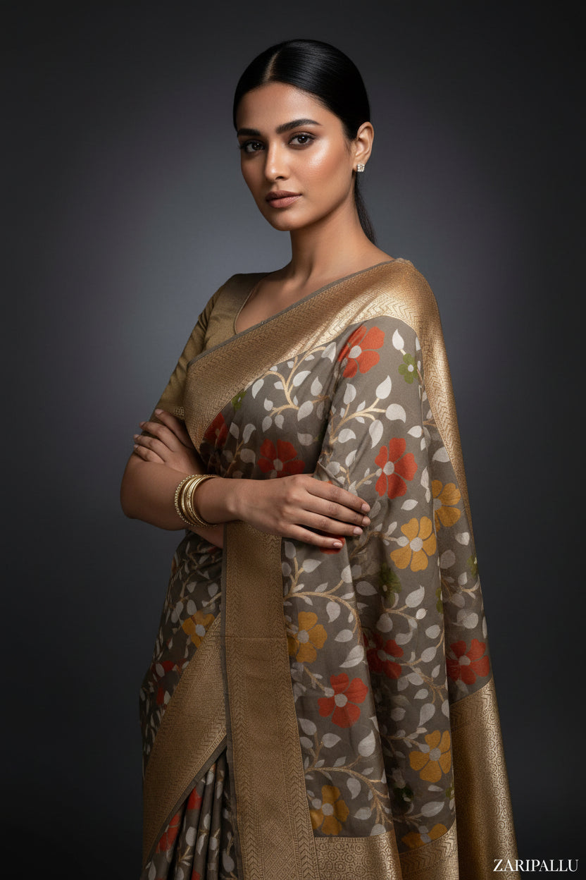 VLS 506 – Premium Banarasi Katan Mashru Meenakari Silk Saree